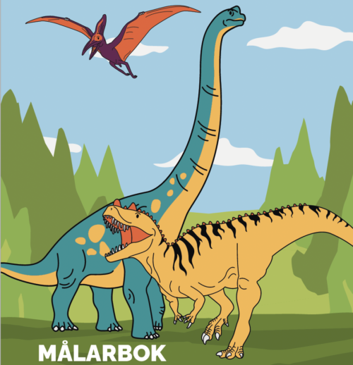 Målarbok Dino